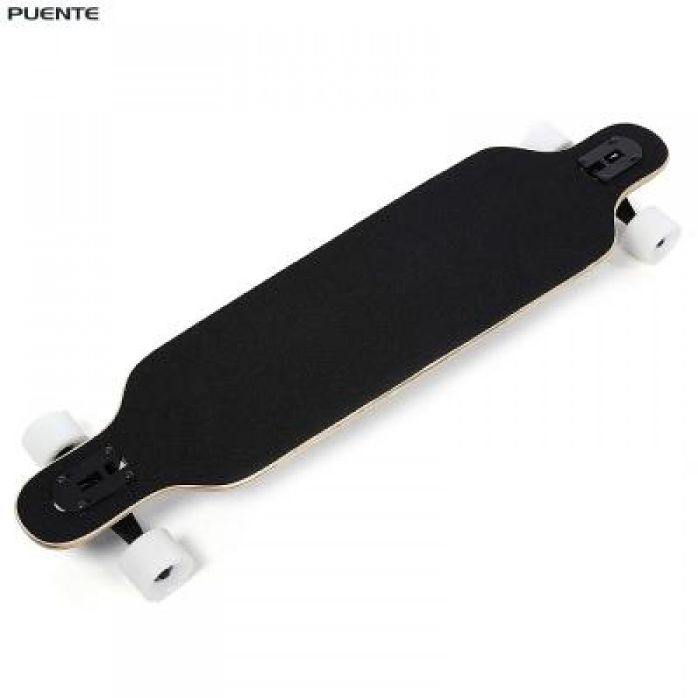 PUENTE SILENT LONG SKATEBOARD ROLLER SCOOTER ENTERTAINMENT SPORT KIT (WHITE AND GOLDEN) - PUENTE SILENT LONG SKATEBOARD ROLLER SCOOTER ENTERTAINMENT SPORT KIT (WHITE AND GOLDEN) -