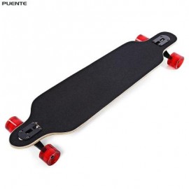 image of PUENTE SILENT LONG SKATEBOARD ROLLER SCOOTER ENTERTAINMENT SPORT KIT (HUMAN SKELETON PATTERN) -