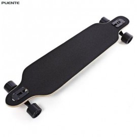 image of PUENTE SILENT LONG SKATEBOARD ROLLER SCOOTER ENTERTAINMENT SPORT KIT (YELLOW) -