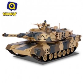 image of 781 - 10 M1A2 27MHZ SIMULATION INFRARED RC BATTLE TANK TOY (MARPAT DESERT) 40.90 x 15.20 x 14.00 cm