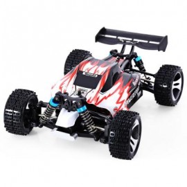 image of WLTOYS A959 2.4G 1/18 SCALE REMOTE CONTROL OFF-ROAD RACING CAR HIGH SPEED STUNT SUV (RED, EU PLUG) EU Plug