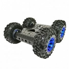 image of SZDOIT C3 SMART DIY ROBOT KIT 4WD 4-WHEEL 12V MOTOR (BLACK) 0