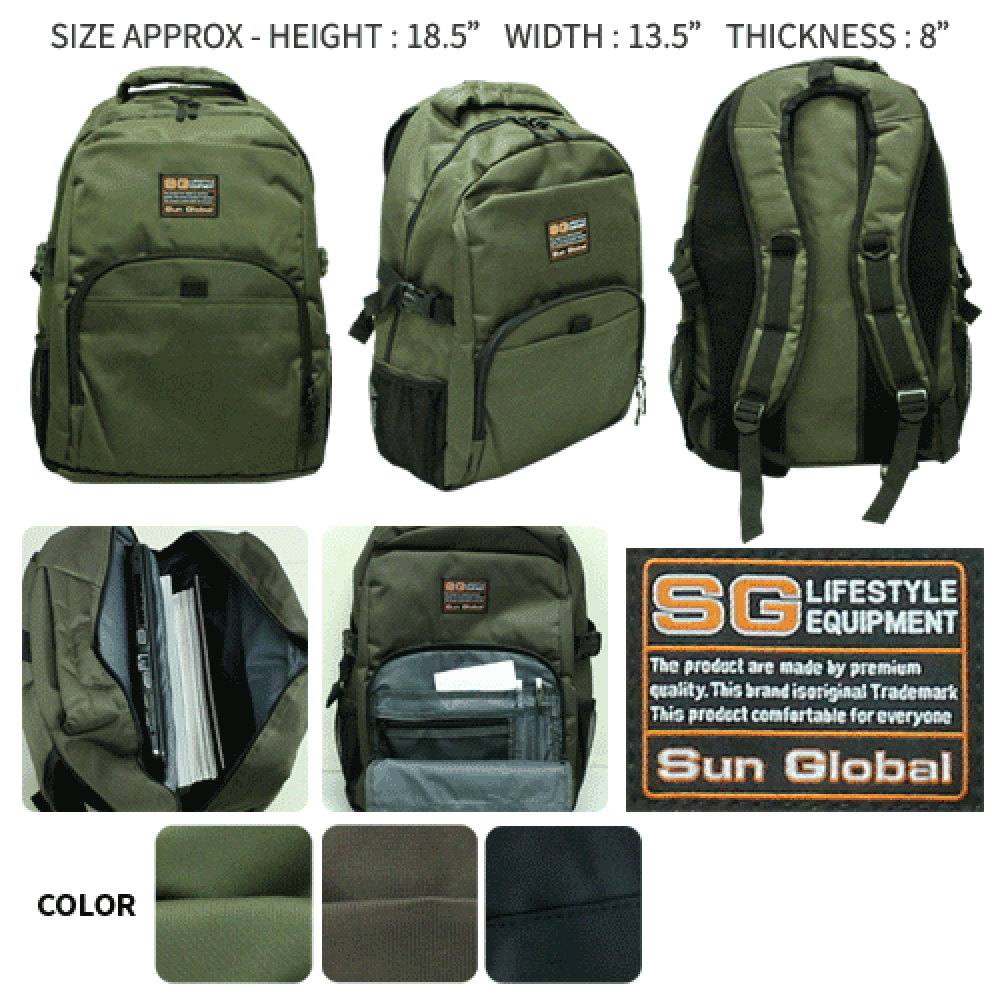 SGB03 SUN GLOBAL LAPTOP / SCHOOL / TRAVEL / CLIMBING BACKPACKS SGB03 SUN GLOBAL LAPTOP / SCHOOL / TRAVEL / CLIMBING BACKPACKS