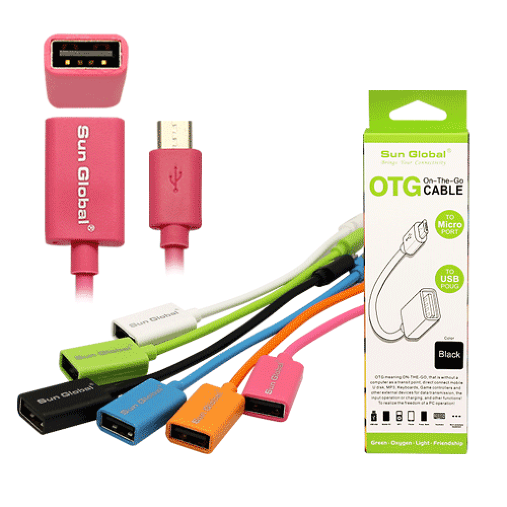 SGC18 SUN GLOBAL OTG CABLE TO MICRO PORT SGC18 SUN GLOBAL OTG CABLE TO MICRO PORT
