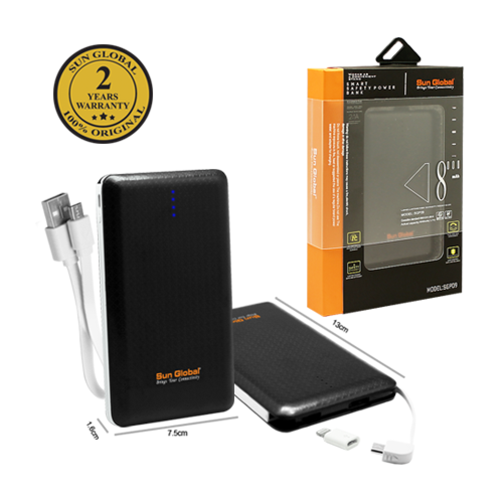 SGP09 POWER BANK - 8000MAH SGP09 POWER BANK - 8000MAH