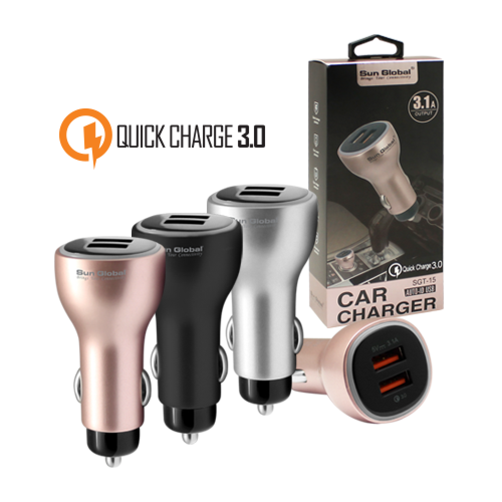 SGT15 SUN GLOBAL QUICK CHARGER 3.0 CAR CHARGER SGT15 SUN GLOBAL QUICK CHARGER 3.0 CAR CHARGER