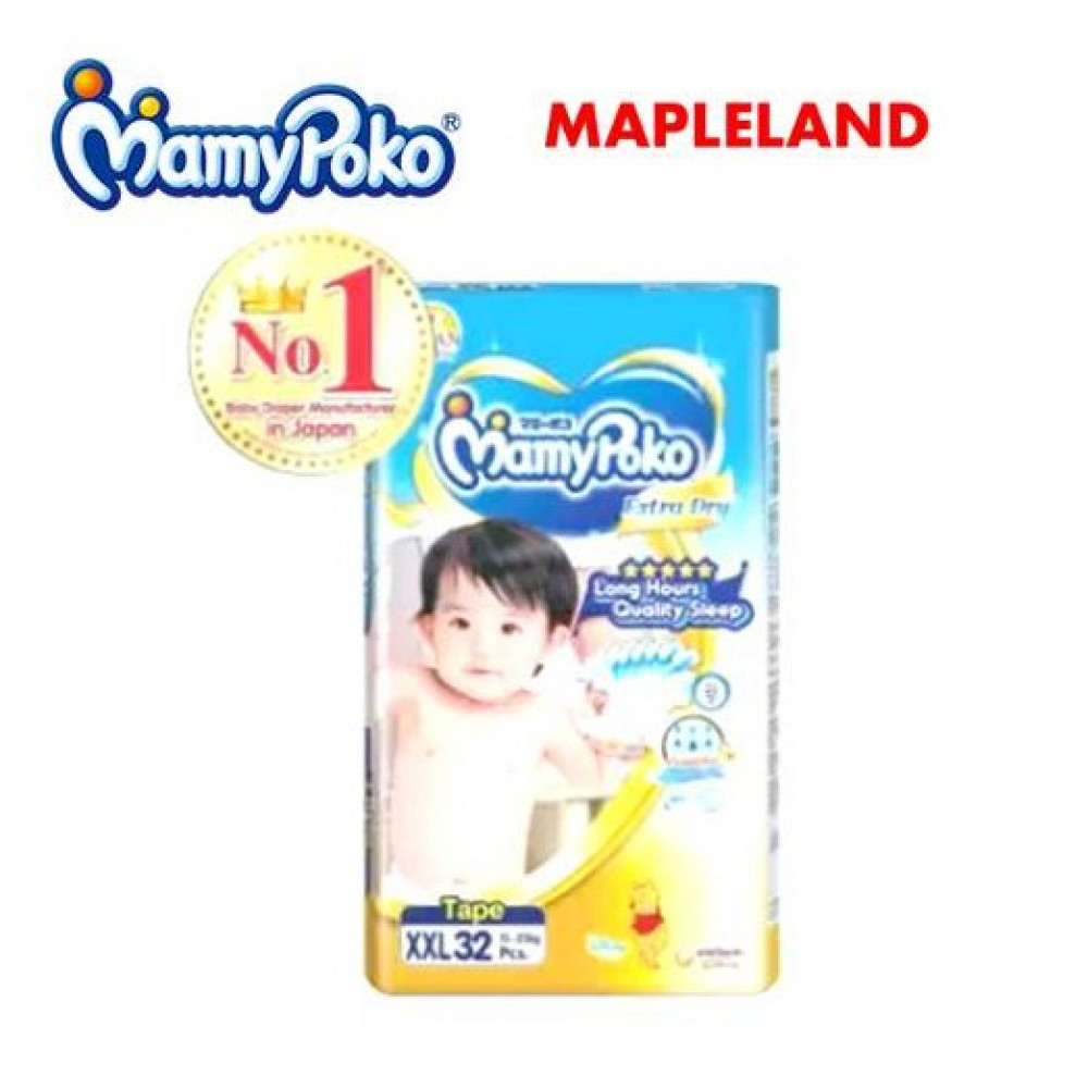 Mamypoko Extra Dry TAPE S68/M60/L46/XL40/XXL32 Tape Mamypoko Extra Dry TAPE S68/M60/L46/XL40/XXL32 Tape