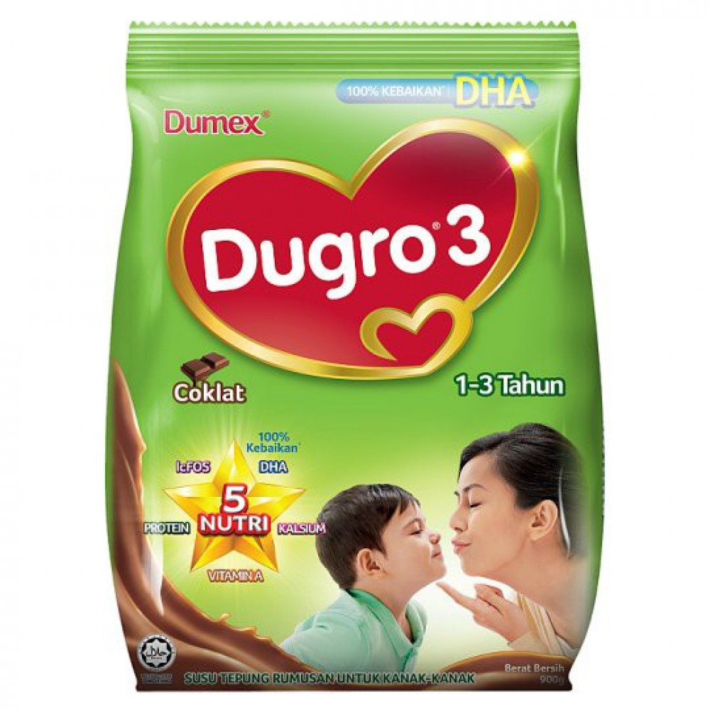 Dumex Dugro 3 Formulation Milk Powder for Children 1-3 Years 900g Dumex Dugro 3 Formulation Milk Powder for Children 1-3 Years 900g