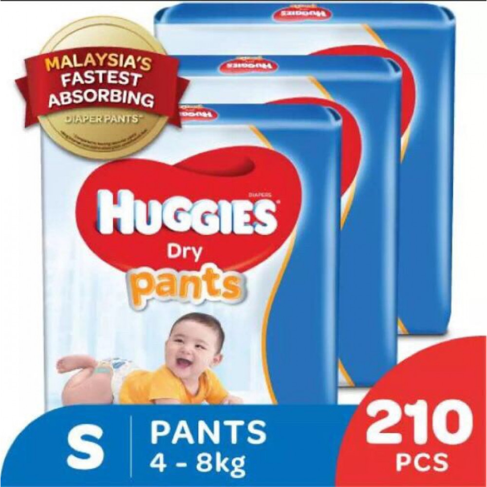 HUGGIES DRY PANTS SJP 3 PACKS M60+4/L50+2/XL42/XXL32 HUGGIES DRY PANTS SJP 3 PACKS M60+4/L50+2/XL42/XXL32