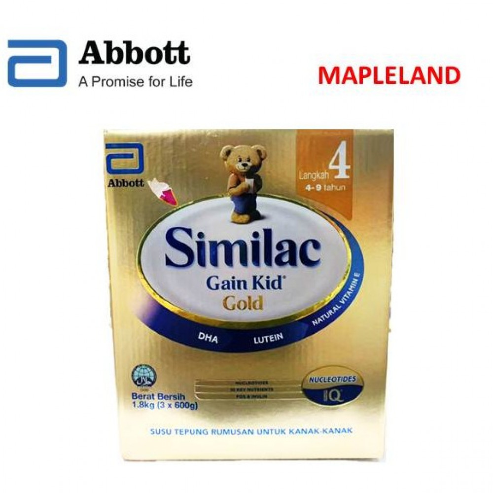 SIMILAC GAIN KID STEP 4 (4-9 AGE) 1.8KG SIMILAC GAIN KID STEP 4 (4-9 AGE) 1.8KG
