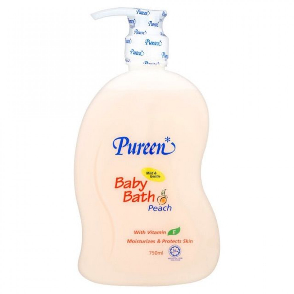 Pureen Baby Bath - Peach (750ml) Pureen Baby Bath - Peach (750ml)