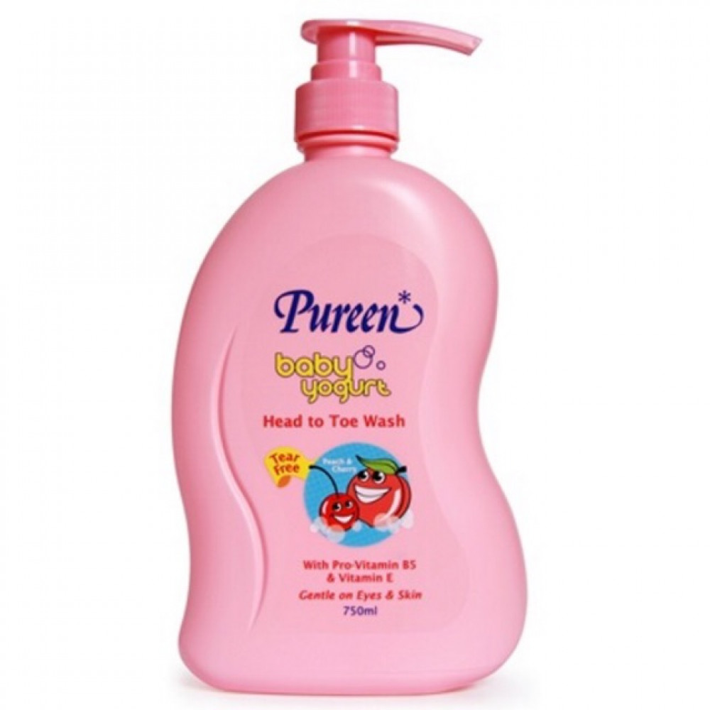 Pureen Yogurt head to toe 750ml PEACH AND CHERRY Pureen Yogurt head to toe 750ml PEACH AND CHERRY