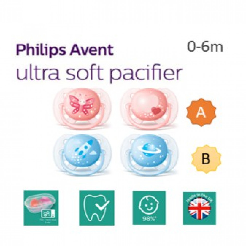 Ultra soft and flexible, 0-6m,Orthodontic & BPA-Free, 2-pack Ultra soft and flexible, 0-6m,Orthodontic & BPA-Free, 2-pack