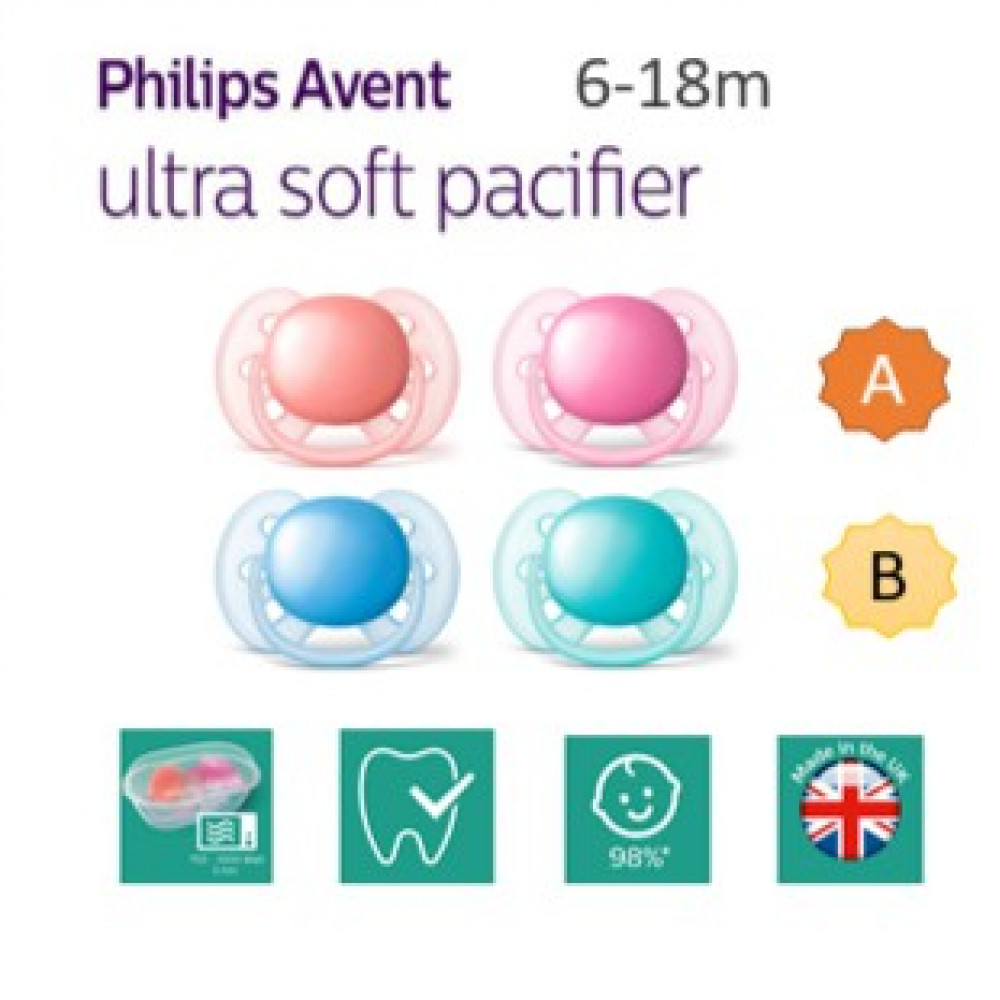 Ultra soft and flexible, 6-18m, Orthodontic & BPA-Free, 2-pack Ultra soft and flexible, 6-18m, Orthodontic & BPA-Free, 2-pack