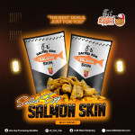 [O-Li] Salted Egg Salmon Skin 70gm (HALAL)