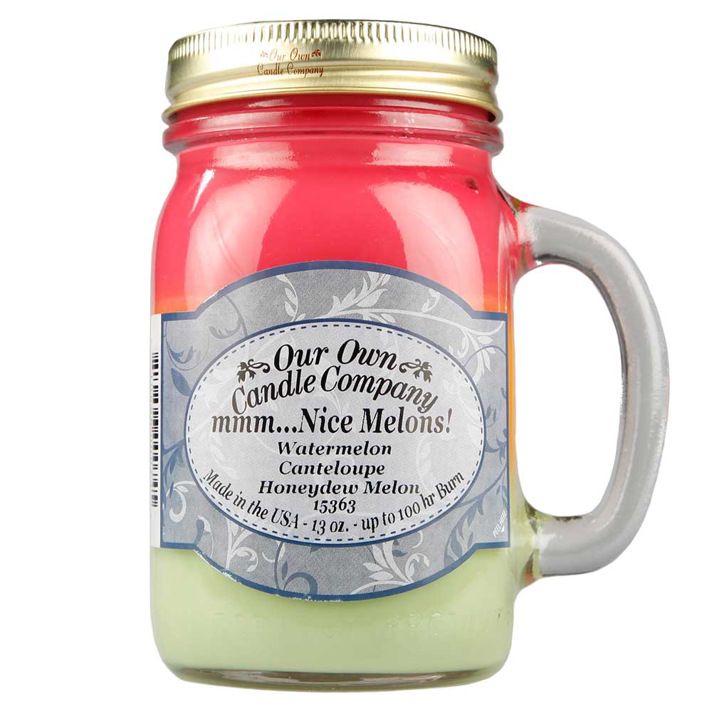 NATURAL LOOKS - mmm…Nice Melons! Mason (3 layers) (SCENTED CANDLE) NATURAL LOOKS - mmm…Nice Melons! Mason (3 layers) (SCENTED CANDLE)