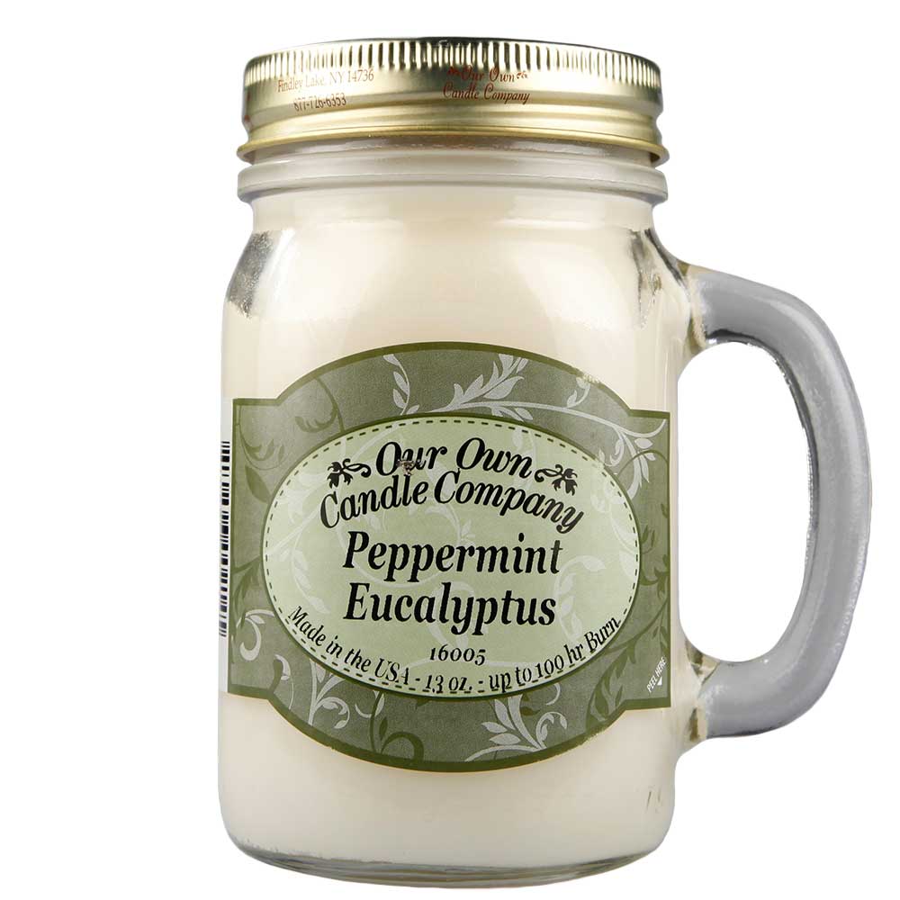 NATURAL LOOKS - Peppermint Eucalyptus Mason (SCENTED CANDLE) NATURAL LOOKS - Peppermint Eucalyptus Mason (SCENTED CANDLE)
