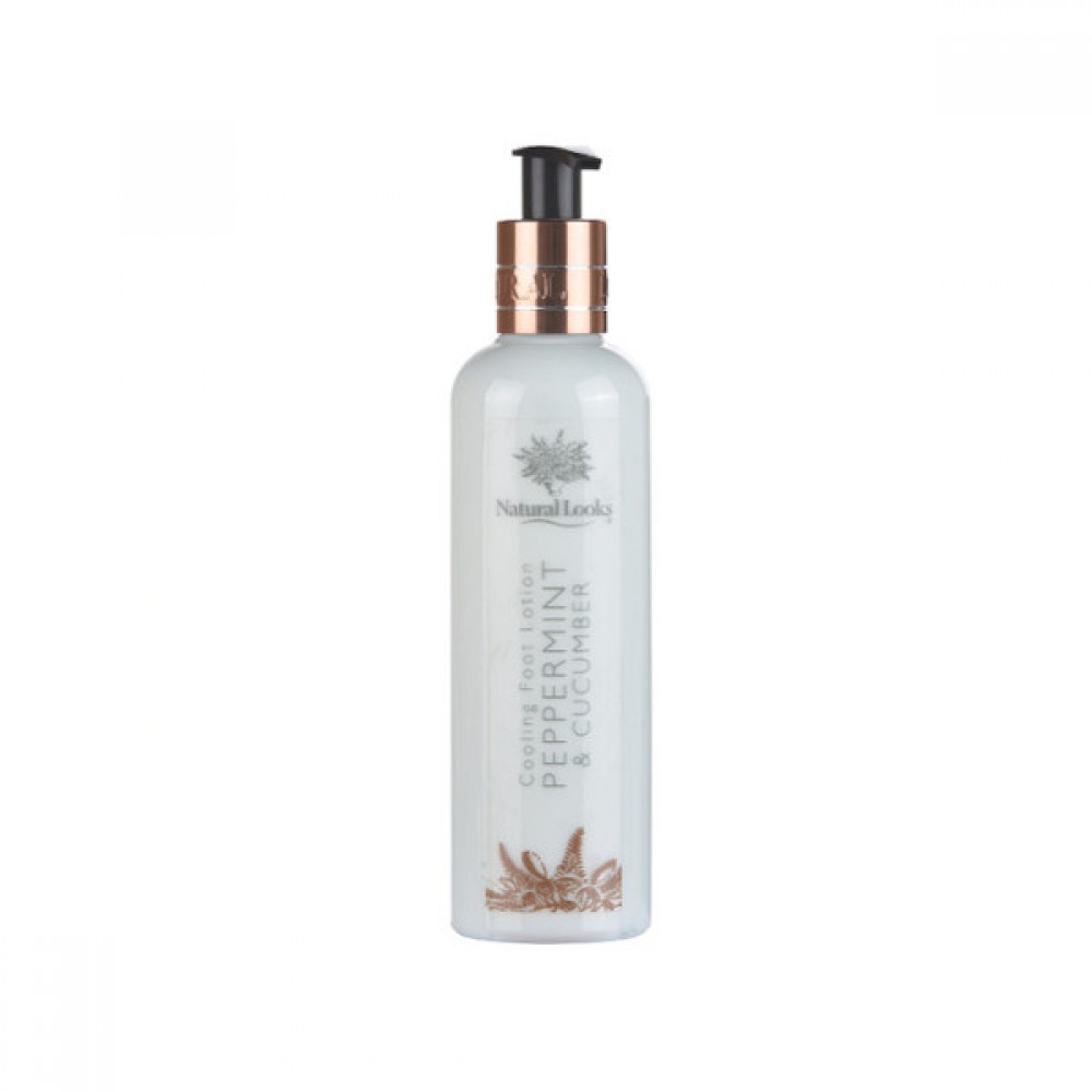 NATURAL LOOKS - PEPPERMINT & CUCUMBER FOOT LOTION 250ML NATURAL LOOKS - PEPPERMINT & CUCUMBER FOOT LOTION 250ML