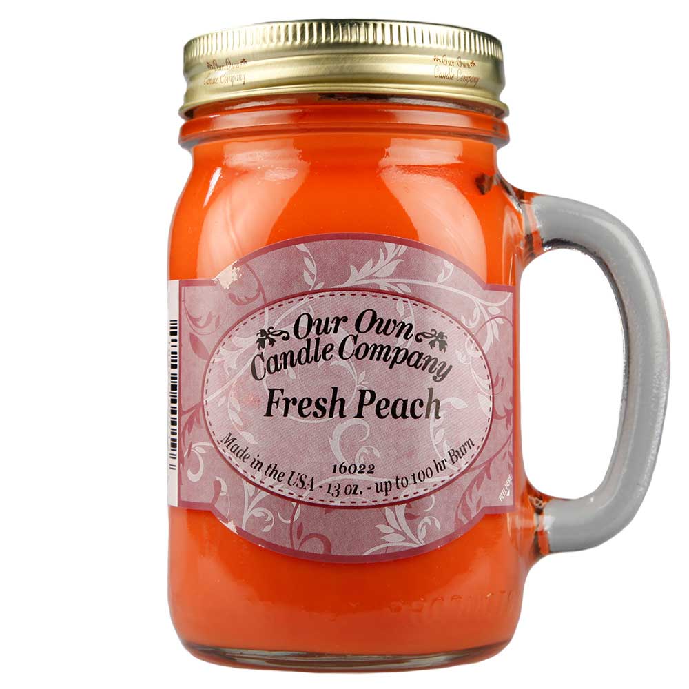 NATURAL LOOKS - Fresh Peach Mason (SCENTED CANDLE) NATURAL LOOKS - Fresh Peach Mason (SCENTED CANDLE)