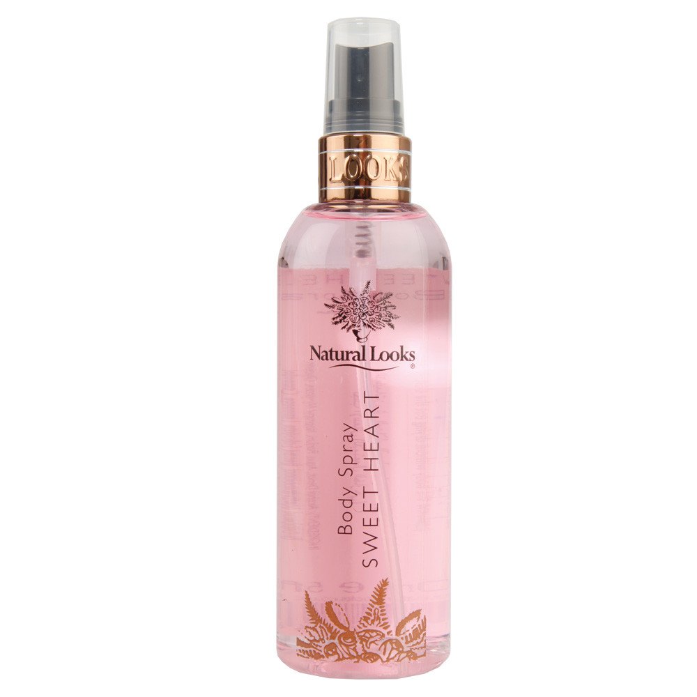 NATURAL LOOKS - SWEET HEART BODY SPRAY 250ML NATURAL LOOKS - SWEET HEART BODY SPRAY 250ML