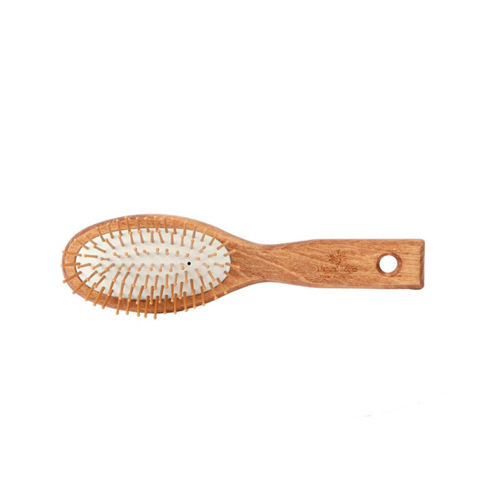 NATURAL LOOKS - CUSHIONED HAIR BRUSH PRO NATUR DARK (S)