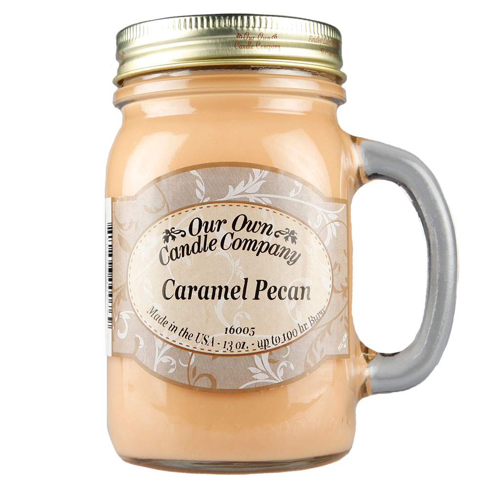 NATURAL LOOKS - Caramel Pecan Mason (SCENTED CANDLE) NATURAL LOOKS - Caramel Pecan Mason (SCENTED CANDLE)