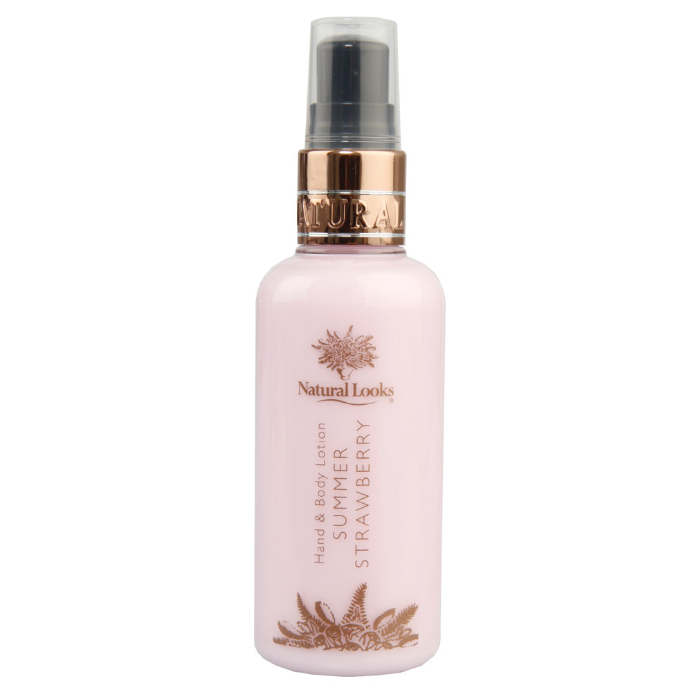 NATURAL LOOKS - STRAWBERRY HAND & BODY LOTION 100ML