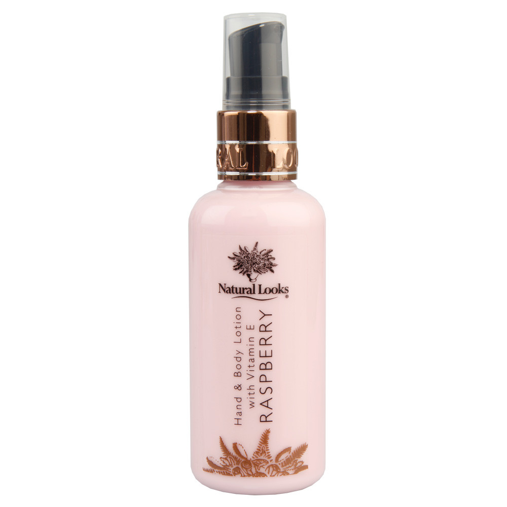 NATURAL LOOKS - RASPBERRY HAND & BODY LOTION WITH VITAMIN E 100ML