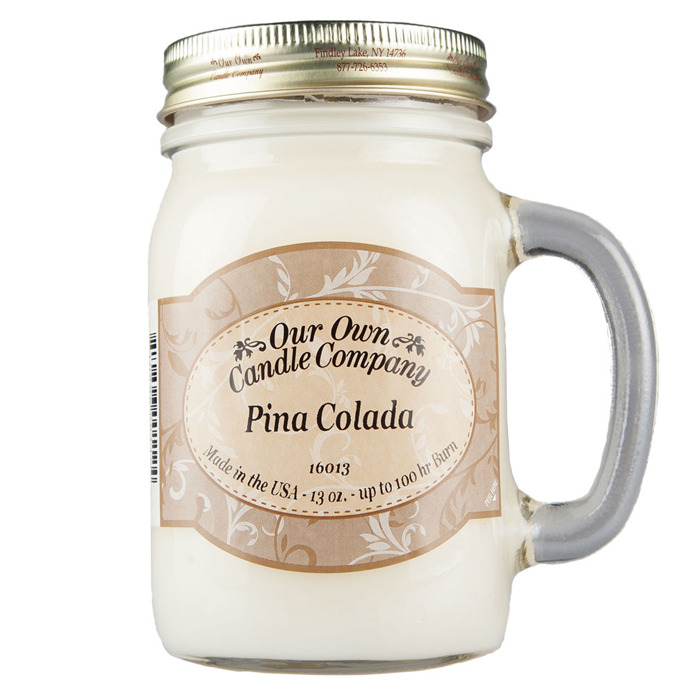 NATURAL LOOKS - Pina Colada Mason (SCENTED CANDLE) NATURAL LOOKS - Pina Colada Mason (SCENTED CANDLE)