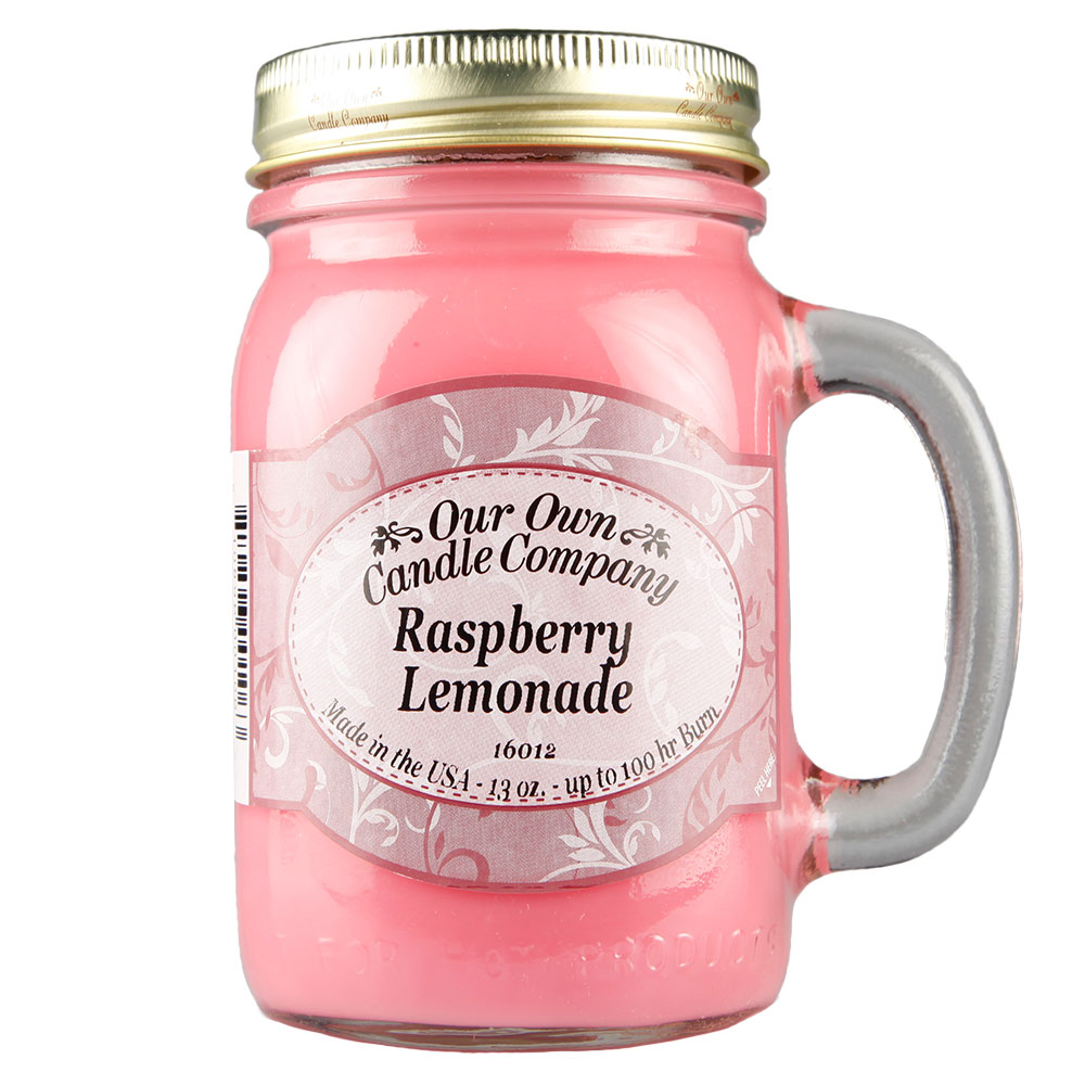 NATURAL LOOKS - Raspberry Lemonade Mason (SCENTED CANDLE)