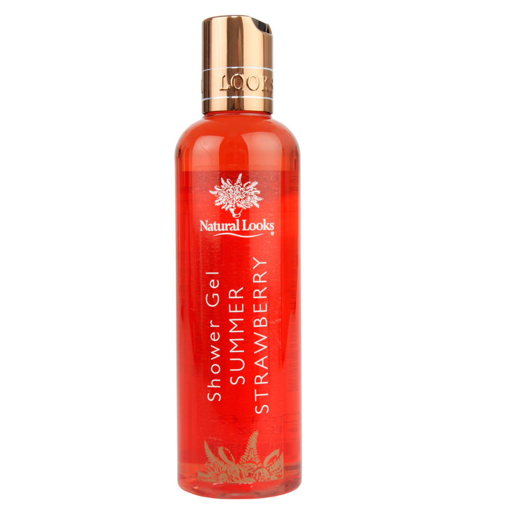 NATURAL LOOKS - STRAWBERRY SHOWER GEL 250ML NATURAL LOOKS - STRAWBERRY SHOWER GEL 250ML