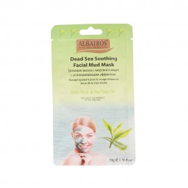 image of NATURAL LOOKS - Albatros Soothing Facial Mud Mask with “Aloe Vera & Tea Tree Oil ” 50g
