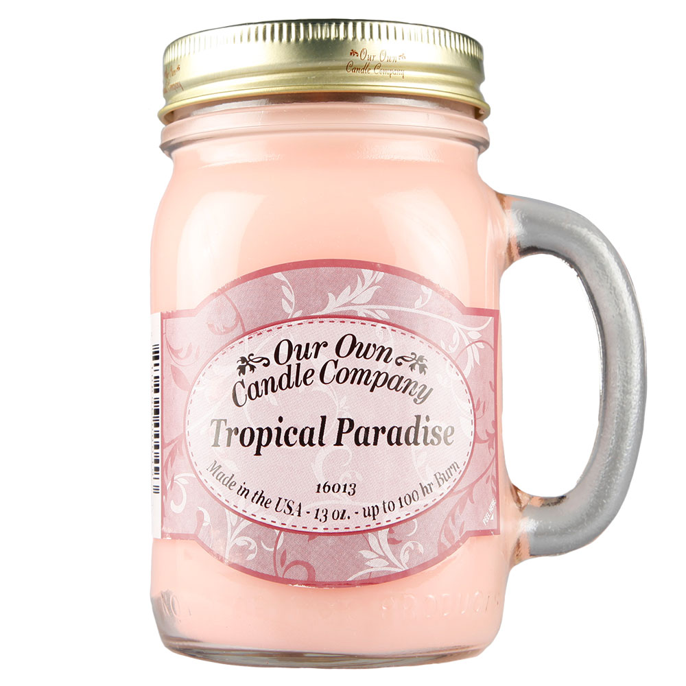 NATURAL LOOKS - Tropical Paradise Mason (SCENTED CANDLE) NATURAL LOOKS - Tropical Paradise Mason (SCENTED CANDLE)