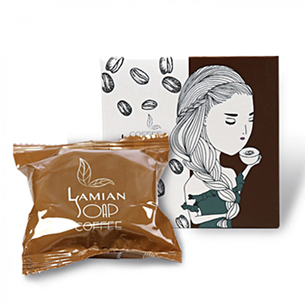 韓國 Lamian 蜘蛛絲皂咖啡公主 65g 韓國 Lamian 蜘蛛絲皂咖啡公主 65g
