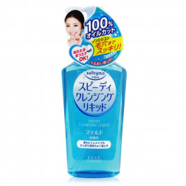 image of 日本 KOSE 高絲 SOFTYMO 絲芙蒂 清爽無油瞬淨卸粧液 230mL (藍罐)Japan Kose Softymo Speedy Cleansing Liquid 230ml