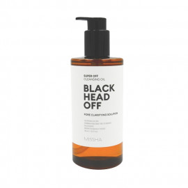 image of 韓國 Missha 多功效卸妝油 黑色(打擊黑頭粉刺)305ml Korea Missha Super Off Cleansing Oil Black Head Off(Pore Clarifying Solution)