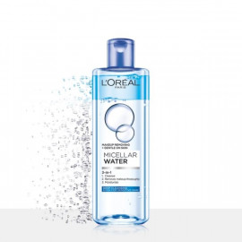 image of LOREAL 巴黎萊雅 三合一卸妝潔顏水(深層極淨型) 400ml L'OREAL PARIS SKINCARE Micellar Water Refreshing 3IN1 400ml