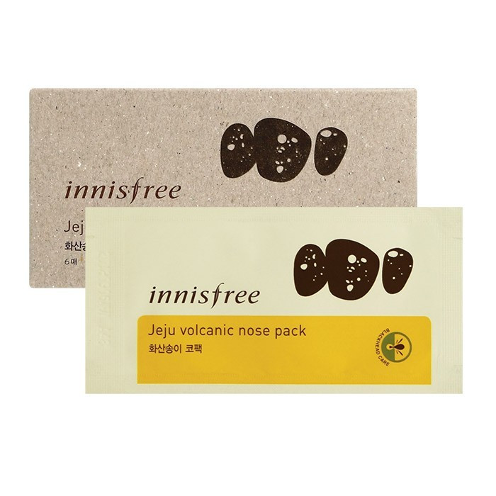 image of 韓國 innisfree 火山泥去黑頭鼻貼 6片入 Korea Innisfree Jeju Volcanic Nose Pack, 6Pcs