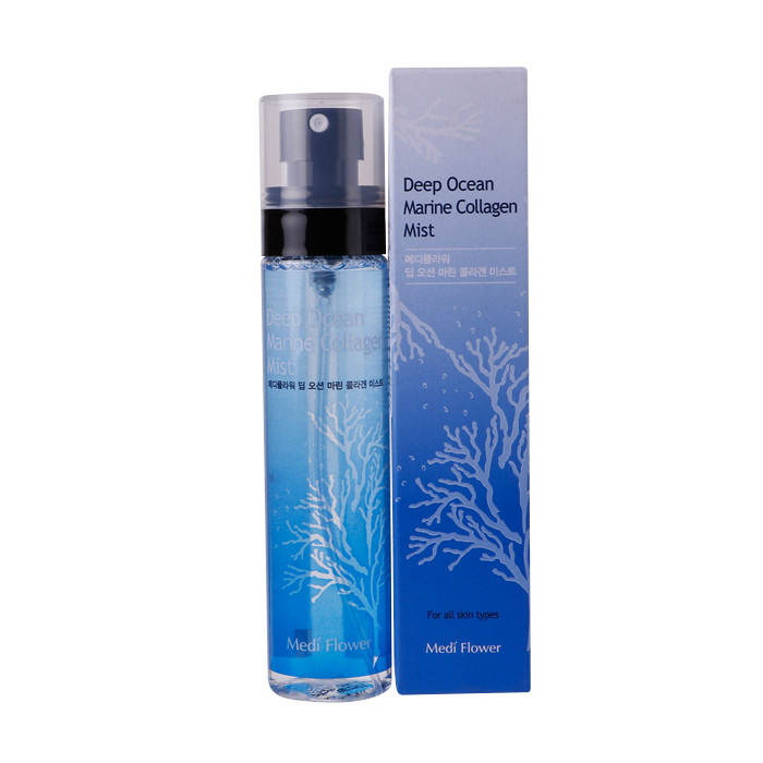 image of 韓國 Medi Flower 深層海洋膠原鎖水噴霧 100ml Korea Medi Flower Deep Ocean Marine Collagen Mist 100ml