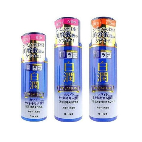 image of ROHTO 肌研 白潤 玻尿酸超保濕 化妝水/乳液 Japan Rohto Premium WHITENING MILKY LOTION, Toner Lotion & Moist
