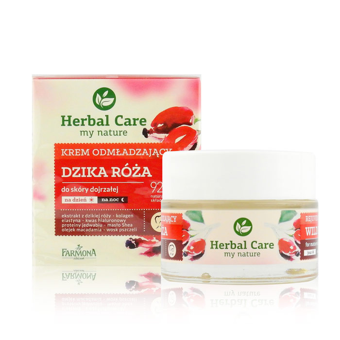 image of 歐洲 Herbal Care 野玫瑰臉部活膚新生霜 50mL #.熟齡肌適用 Europe Herbal Care Wild Rose Extract Anti-Wrinkle Firming Day/Night Cream Farmona 50ml