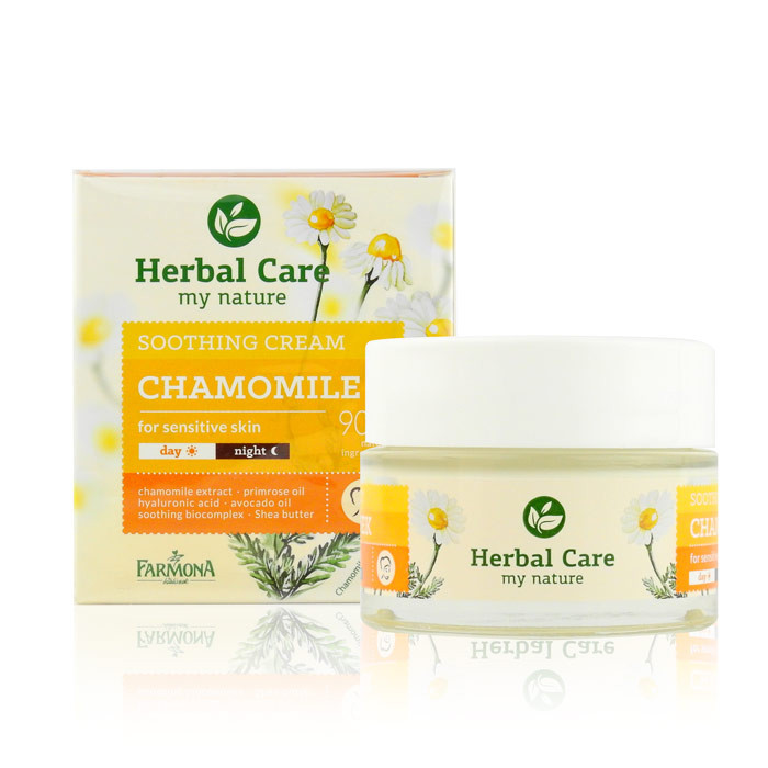 image of 歐洲 Herbal Care 洋甘菊臉部舒緩滑嫩霜 50mL #.敏弱肌適用 Europe Herbal Care CHAMOMILE SOOTHING CREAM 50ml