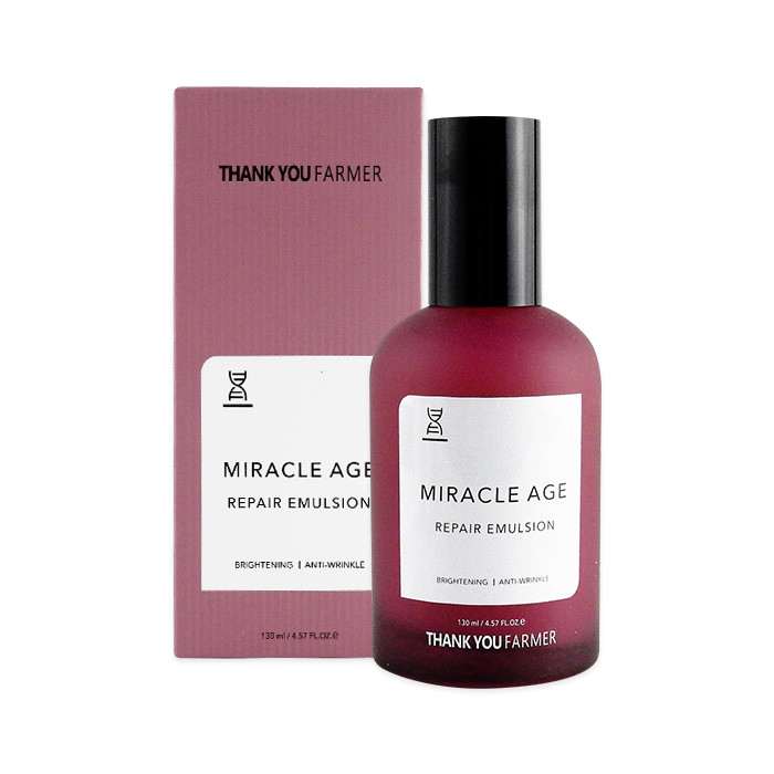 image of 韓國 Thank you Farmer 煥顏修護濃縮滋養乳液 130mL Korea Thank you farmer Miracle Age Repair Emulsion 130mL