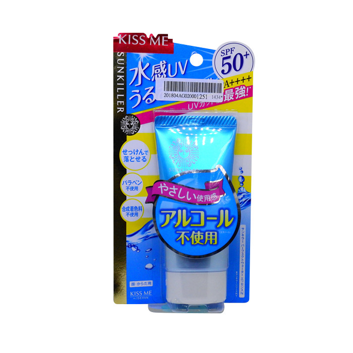 image of KISS ME 奇士美 Sunkiller 防曬水乳液 SPF50+ PA++++ 50g #.清透水感型(升級版) Kiss Me Japan Sunkiller Perfect Water Essence Sunscreen Gel SPF50+ PA++++