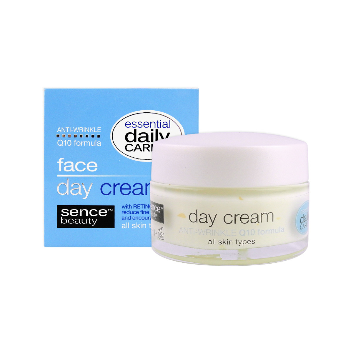 image of 歐洲Sencebeauty Q10緊實煥顏日霜50ml Europe Sencebeauty FACE DAY CREAM Q10, 50 ML - ALL SKIN TYPES