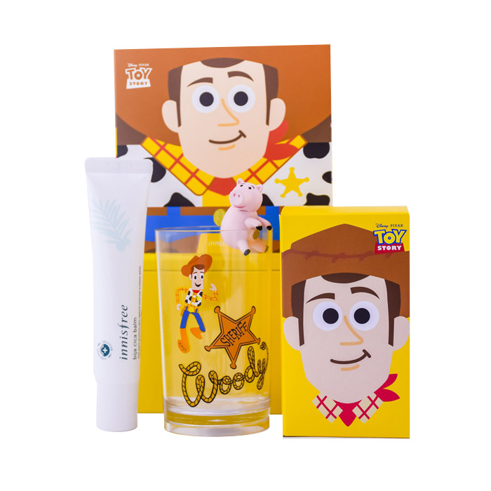 image of 韓國innisfree xToystory 玩具總動員香榧調理修護霜(胡迪鐵盒組) 40ml Korea innisfree xToystory Bija cica balm box (Woody) 40ml