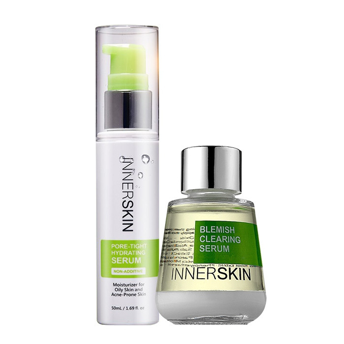 image of INNER SKIN 祛痘組合(祛痘精華/毛孔緊緻調理精華) INNER SKIN Blemish Clearing Serum 30ml + Pore Tight Hydrating Serum 50ml (1 SET)
