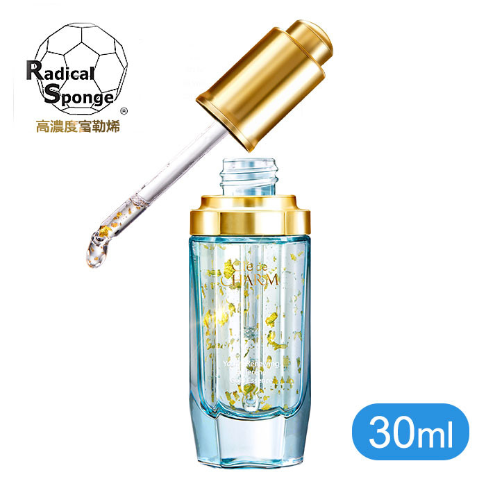 image of 【買就送】Cle de CHARM 珂麗薔朵 童顏逆轉富勒烯黃金精華 Clé de CHARM Youth-renewing Fullerene Gold Essence