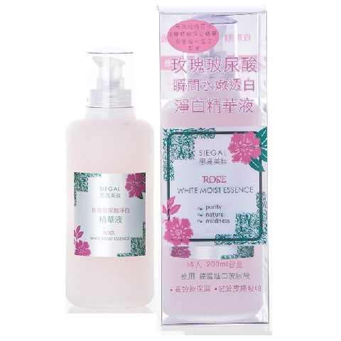 image of Siegal 思高 玫瑰玻尿酸淨白精華液 200mL Siegal Beauty Rose White Moist Essence 200mL