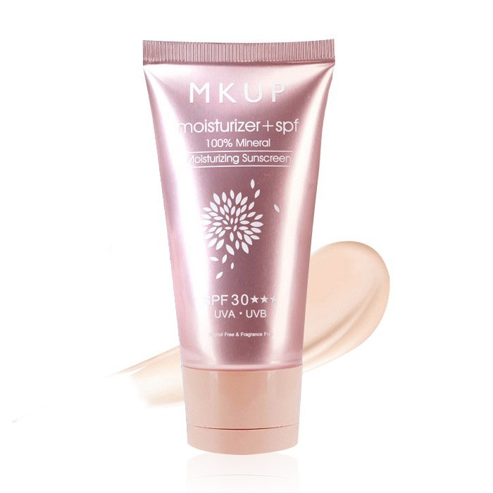 image of MKUP 美咖 純物理性水潤防曬乳液 SPF30 ★★★ 50g MKUP 100% Mineral Moisturizing Sunscreen SPF30 50g